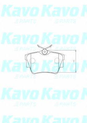 KAVO PARTS bp6608 -  Комплект тормозных колодок, дисковый тормоз